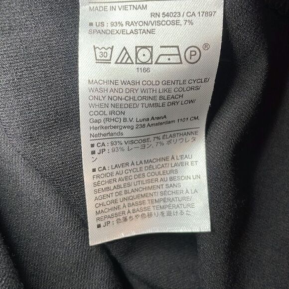 BANANA REPUBLIC Knot Mini Dress, Black, Size Medium Tall - Picture 8 of 8